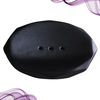 

1pc Ceramic Soap Box Creative Soap Dish Artistic Soap Holder Bathroom Supply for Home Dorm Hotel Black