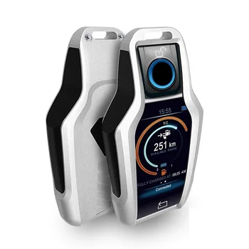 

Aluminum Alloy car key case cover Key Shell remote key Protective for BMW 2017 7 Series 730li 740li 750 Display Key