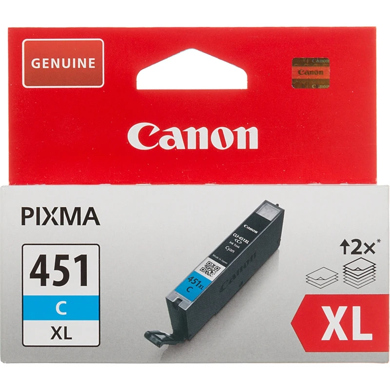 Картридж струйный Canon CLI-451XLC 6473B001 голубой для Canon Pixma iP7240/MG6340/MG5440
