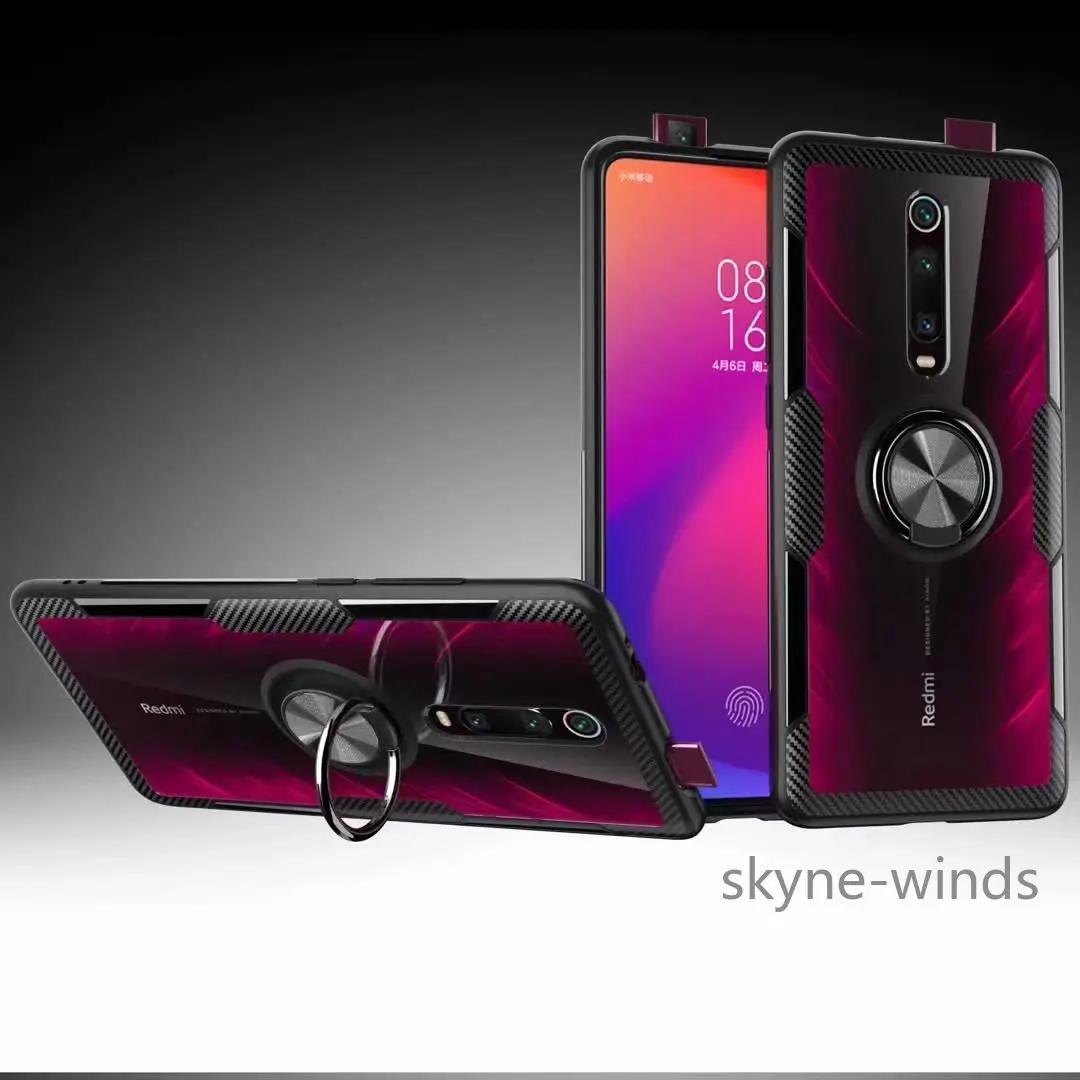 Чехол из ТПУ Для xiaomi mi 9T Pro, жесткий чехол с кольцом, магнитный штатив, прозрачная защитная задняя крышка, чехол для xiaomi mi 9t shell