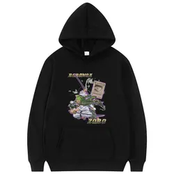 Sudadera con capucha de One Piece para hombre y mujer, prenda deportiva de manga larga con estampado gráfico Premium de Roronoa Zoro, estilo Harajuku