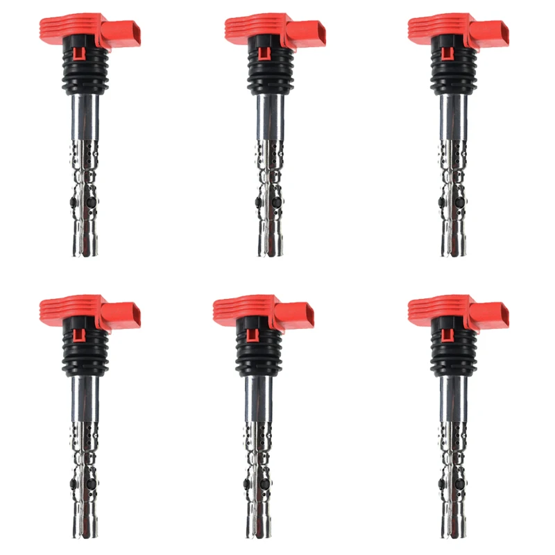 06C 905 115 B 06C905115B Новые 6 шт Катушка зажигания для VW Jetta Bora Golf MK4 Passat B5 AUDI A3 A4 TT 1,8 T