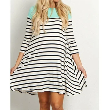 

Maternity Dresses Fashion Pregnant Clothes Striped Long Sleeve Pregnancy Dress Wrap Maternity Dress Plus Size Dresses Clothes