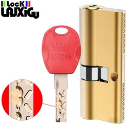 60-110MM Cylinder Hardware Door Skew Lock, AB Cylinder Key, Elongated Core Anti-theft Entry Brass Door Lock, Custom