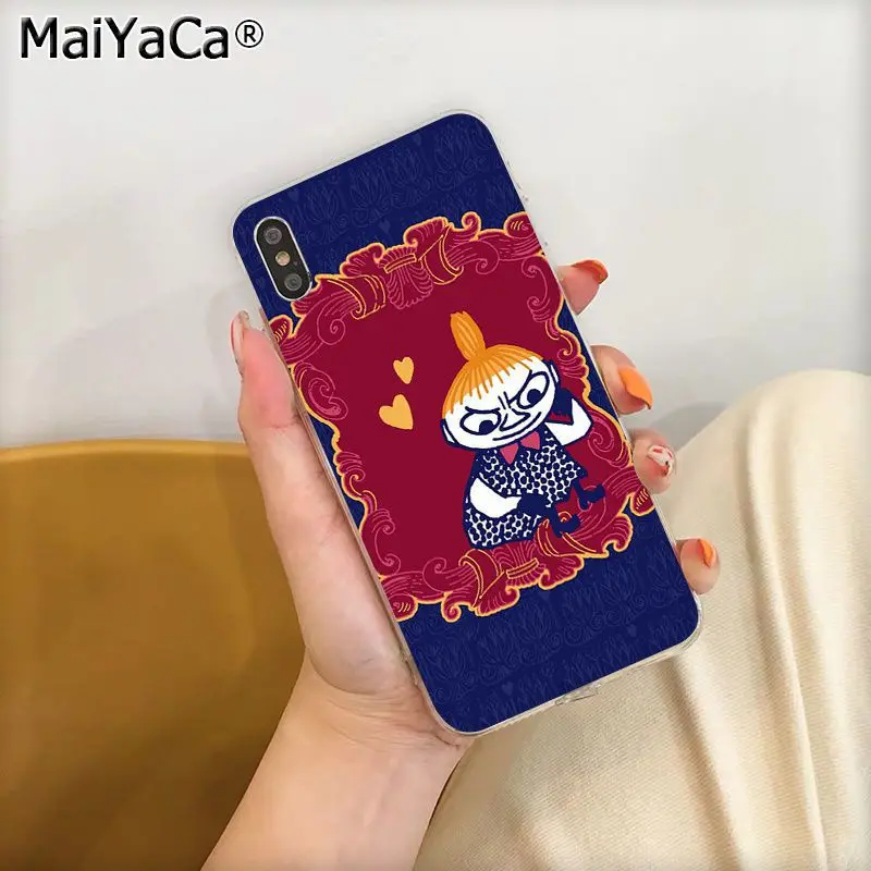 MaiYaCa Забавный чехол Moomin Little My Coque Shell для телефона Apple iphone 11 pro 8 7 66S Plus X XS MAX 5s SE XR чехол Coque Shell - Цвет: A10