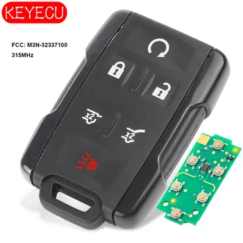 

KEYECU Remote Control Key Fob Replacement 315MHz 6B for Chevrolet Tahoe Suburban GMC Yukon 2015-2018 FCC: M3N-32337100