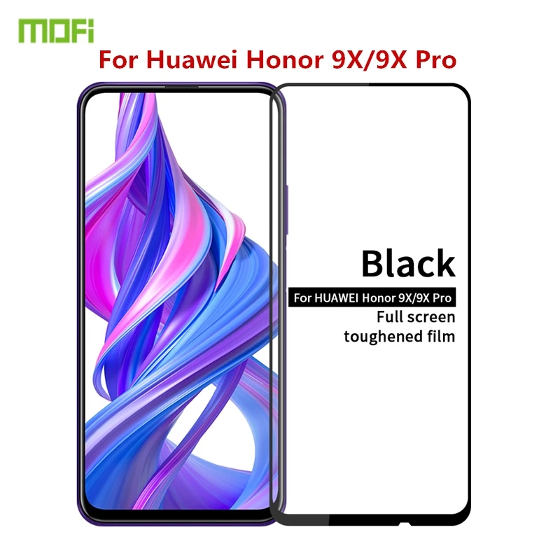 Закаленное стекло MOFI 2.5D для Huawei Honor 9X / Pro защита экрана с полным покрытием