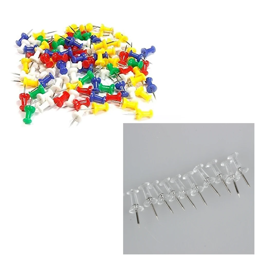 

Clear Push Pins Transparent Plastic
