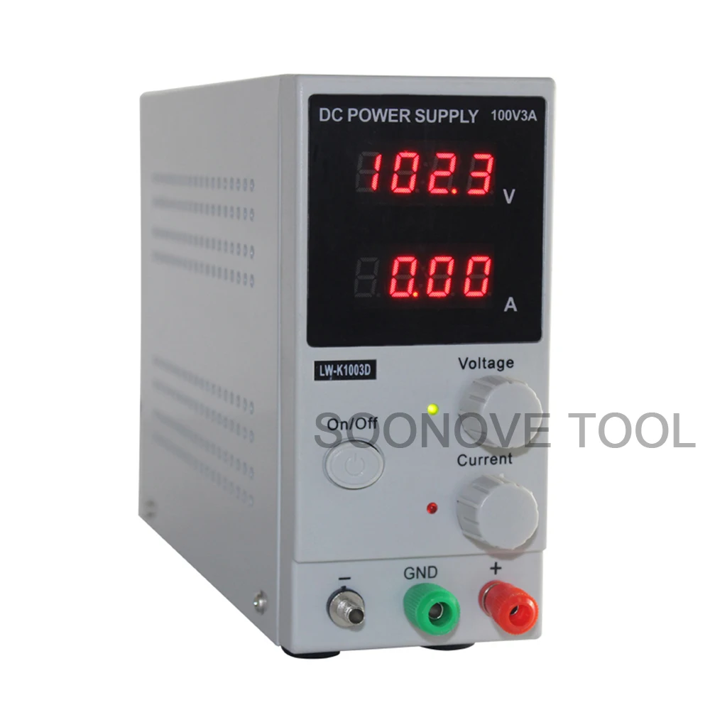LW-K1003D 100V3A мини Регулируемый цифровой источник питания постоянного тока 110 V-220 V для лабораторных тестов ремонт телефона импульсный источник питания