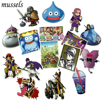 

17Pcs Classic Game Dragon Quest Sticker Scrapbooking For Skateboard Guitar Motorcycle Luggage Notebook Computer Nagel Stickers