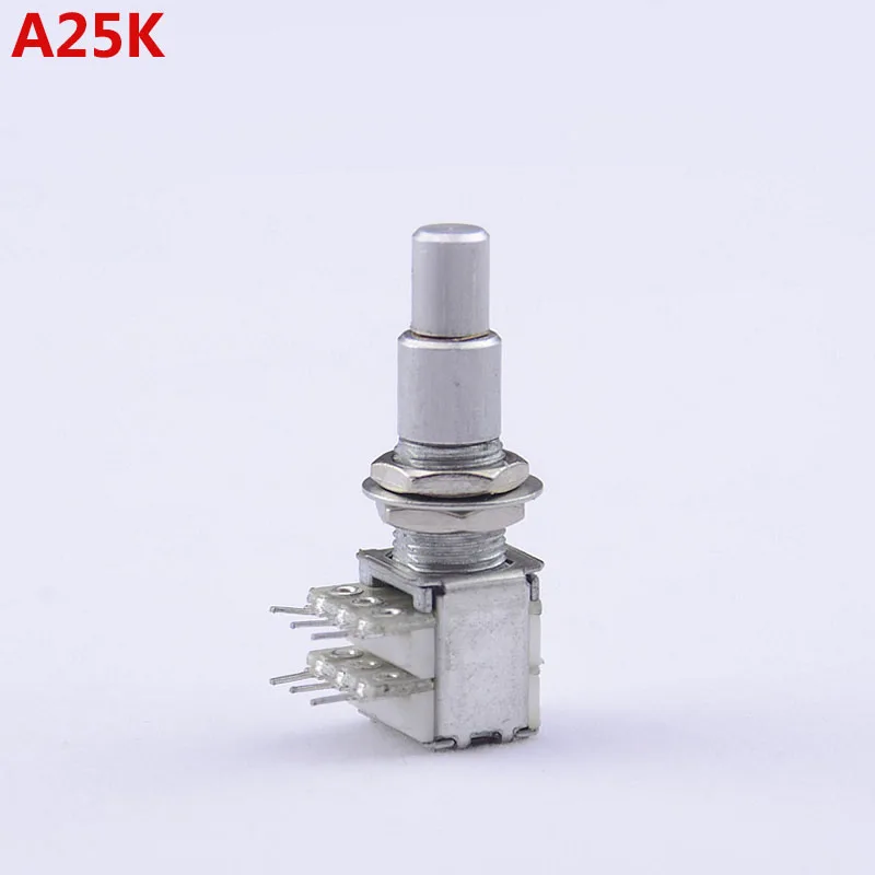 #1124 POT MADE IN KOREA 1 Piece GuitarFamily A25K/B25K Stacked Dual Concentric Potentiometer Without Center Detent 