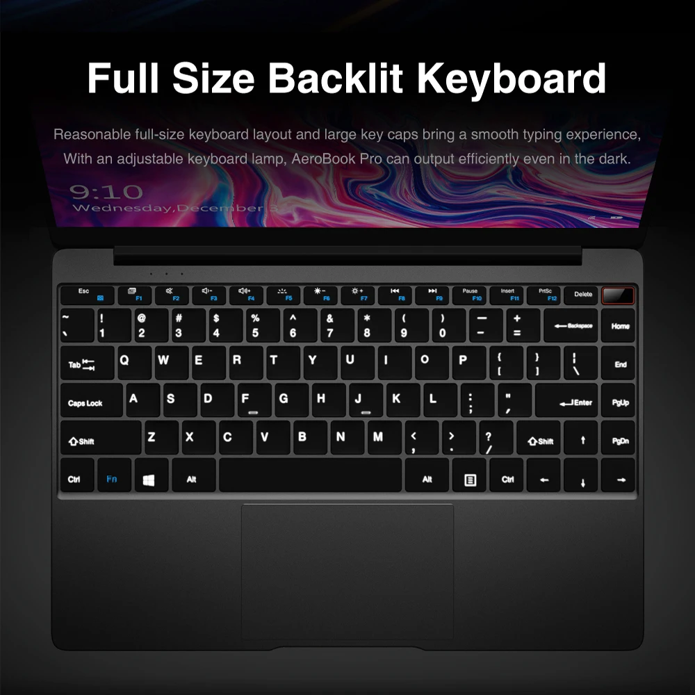 CHUWI Original AeroBook Pro 13.3 inch Laptop Intel Core m3-8100Y Dual core 8GB RAM 256GB SSD with Backlit Keyboard Metal Cover CHUWI Original AeroBook Pro 13.3 inch Laptop Intel Core m3-8100Y Dual core 8GB RAM 256GB SSD with Backlit Keyboard Metal Cover