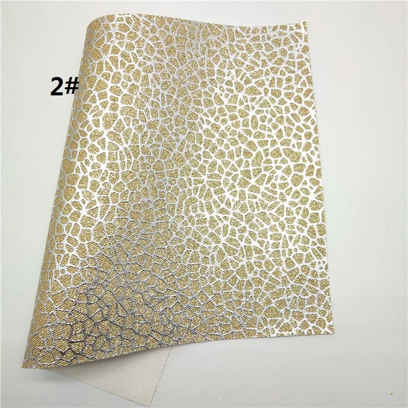 1 шт. 21X29 см блестящие ткани, с эффектом блестящей кожи, золотые блестящие кожаные листы для изготовления бантов leosynthecodiy T291B - Цвет: 2