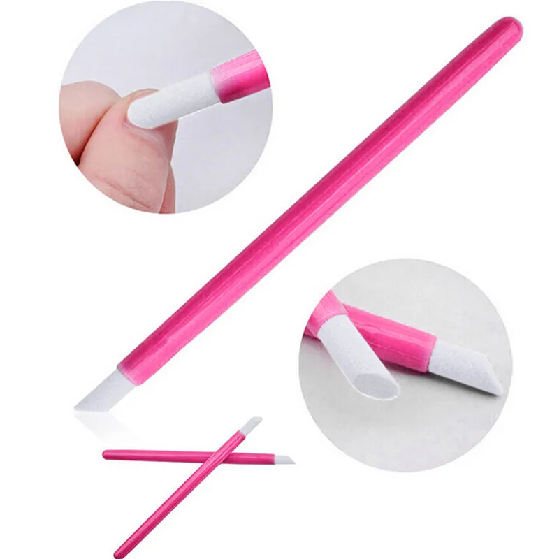 

2 Pcs Nail Art Polishing Pen Salon Manicure Buffing Polish Dry Dead Skin Remover Tool Nail File Professional Nail Art Equipment