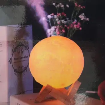 

Aroma Diffuser Airpurifier 3D Moon Lamp Air Humidifier Filter Atomization High Capacity Anti-Drying Discoloration Home Decor