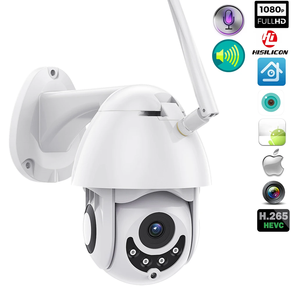

1080P PTZ Security WIFI Camera Outdoor Speed Dome Wireless IP Camera CCTV Pan IR Network Surveillance
