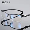 RBENN Anti Blue Light Men Reading Glasses Semi-Frame Metal Business Computer Reader for Male Anti EyeStrain +0.75 1.75 2.75 5.0 ► Photo 1/6