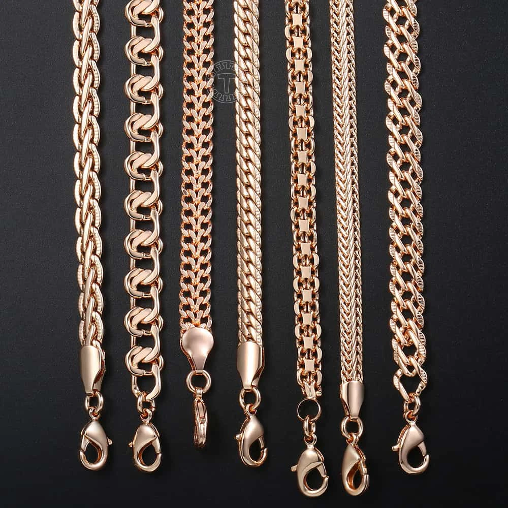 Rose gold chains for sale Clearance