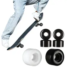 Black/White 70% Springback 78A Low Noise 55x32mm Street Skating Longboard Skateboard Wheels Wear-resisting Road Field