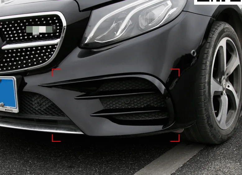 Для benz GLC X253 спойлер гриль GT стиль для GLC260 GLC200 GLC250 GLC300 Передняя губная дефлектор Декоративная полоса
