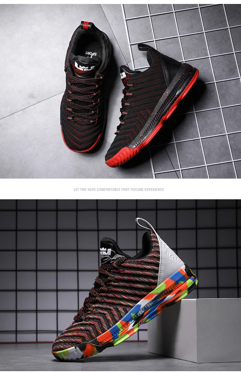 Couple Sports Basketball Shoes New Lebron Sneakers for Men Women Light Jordans Bakset Homme Gym Athletic Training Boots