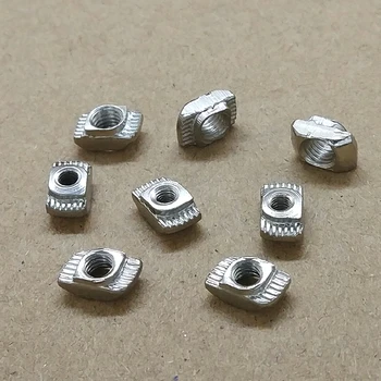 

50pcs M3 M4 M5 T Slot Hammer Head Nut Nickel Plated Carbon Steel Connector T-Nut Fastener for 20 Aluminum Profile Accessories