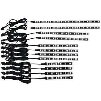 

12pcs Atmosphere RGB Waterproof Walkway Light Motorcycle LED Neon Glow Under Decorative