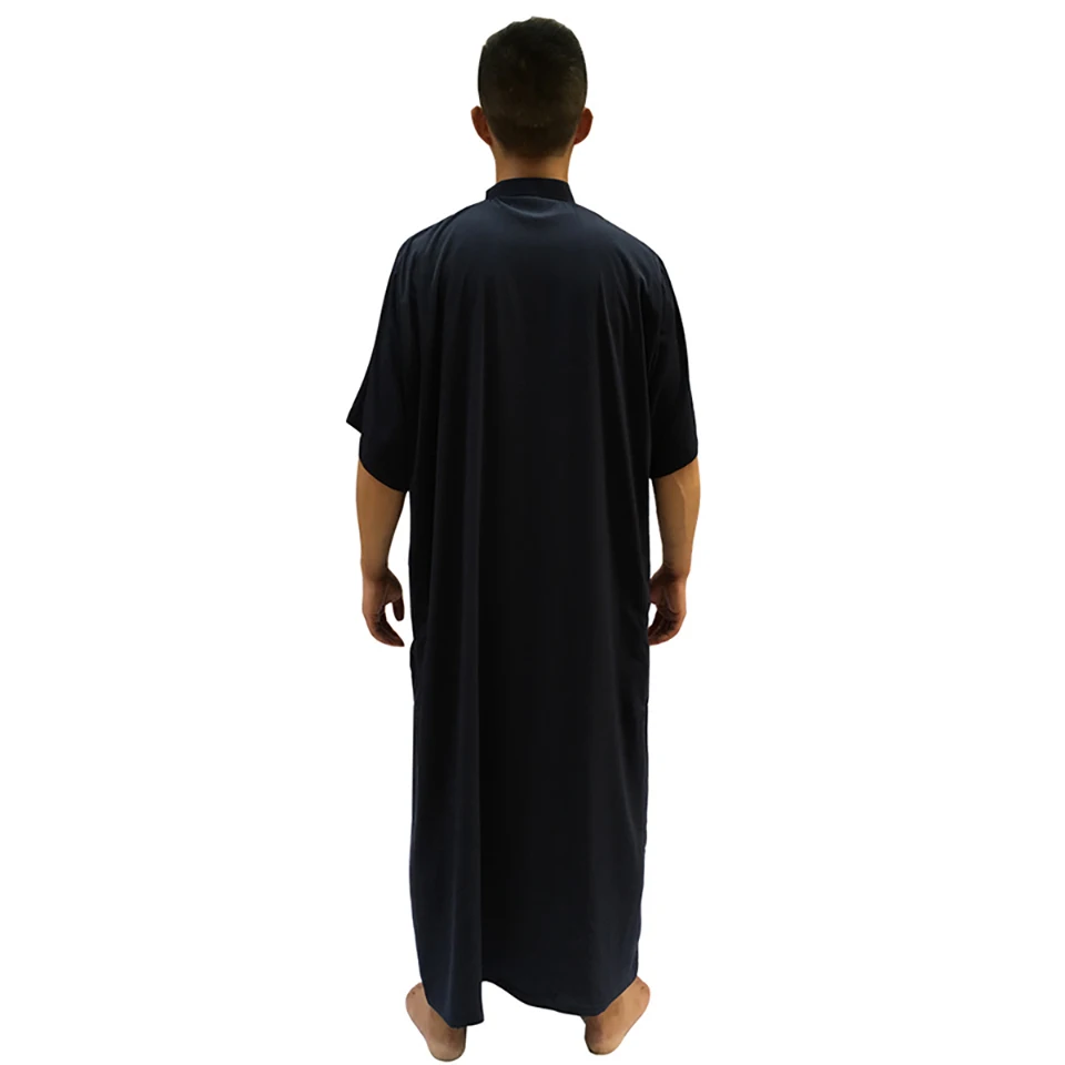 Clomplu мусульманская 12 шт. jubba tobe abaya нарядное платье в арабском стиле мусульманская одежда Мужская модная повседневная одежда с коротким рукавом Случайный цвет