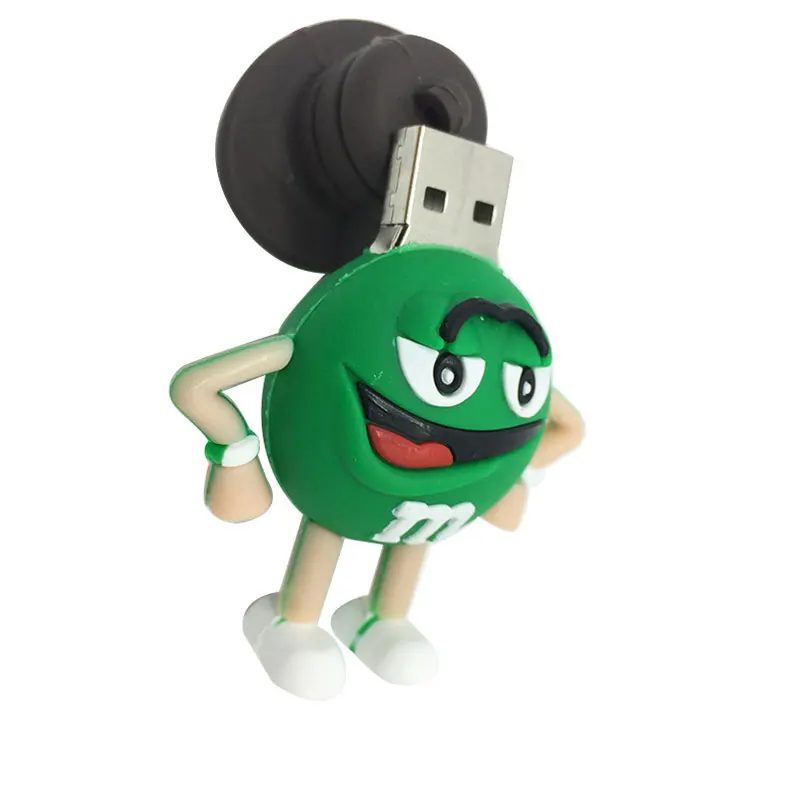 USB флэш-память 64 Гб мини шоколадные бобы USB 2,0 4 ГБ 8 ГБ портативный флеш-накопитель 32 Гб креативная мультяшная Флешка 16 Гб подарок на праздник