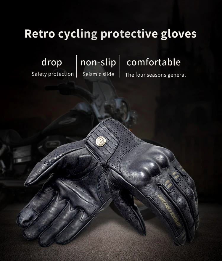 Звездное поле рыцарь классические винтажные перчатки Rether мотоциклетные