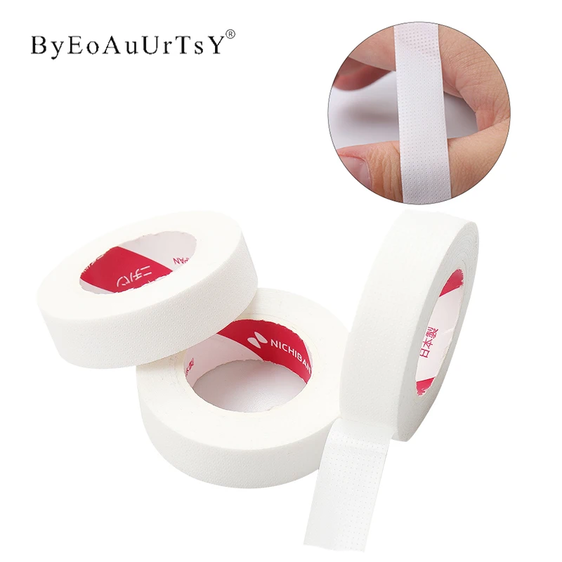 

3 Roll Grafting Eyelash Japanese Tape Breathable Adhesive Isolation Lint Free Medical Tape Eye Pad Under Patch Eyelash Extension