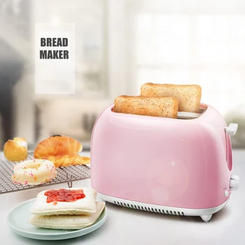 

Easy to Clean Nonstick Sandwich Maker 2 Slice Wide Slot Toaster Home Automatic Breakfast Machine GQ