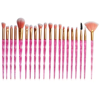 

Makeup Brush Set Plastic Dimond Make Up Brush Eyeshadow Foundation Brushes Cosmetic Blending Brush Eye Makeup Brushes