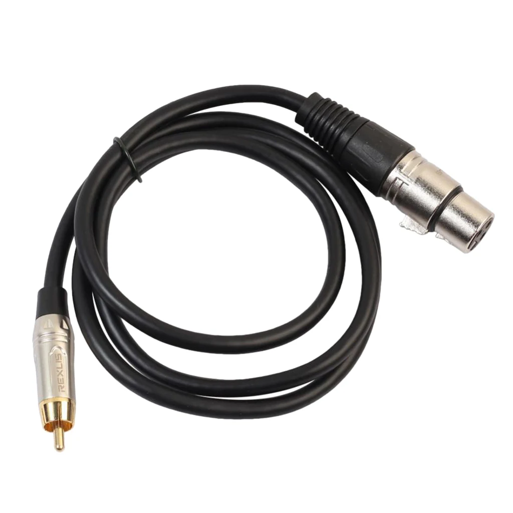 

RCA Male to XLR Female Cable Cord Microphone Audio Connection Wire 1m