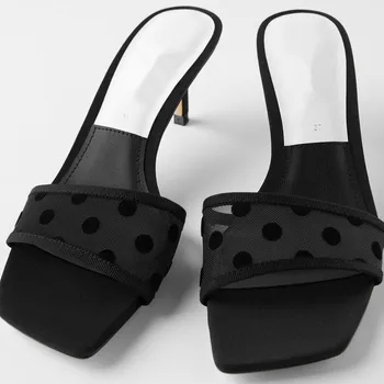 

Sandals With Laces 2020 Women's Shallow Mouth Square Toe Med Female Shoe Strappy Heels Ladies Shoes Summer Stiletto Sale Sexy