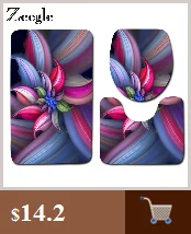 Zeegle 3 шт. розовый узор Коврик для ванной комплект фланелевый коврик для ванной комплект коврик для ванной комнаты Противоскользящий коврик для ванной комнаты коврики для туалета коврики для душа