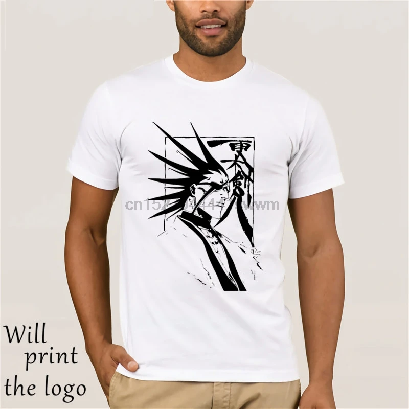 Kenpachi аниме Блич Degli Uomini унисекс Топы футболки capitano bankai soul society bleach kenpachi saraki giapponese |
