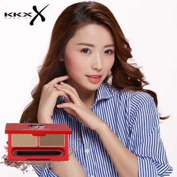 

KKXX with Big Eye Stereo wei mei Double Color Eyebrow Powder Beginners Women's Offline Cabinet