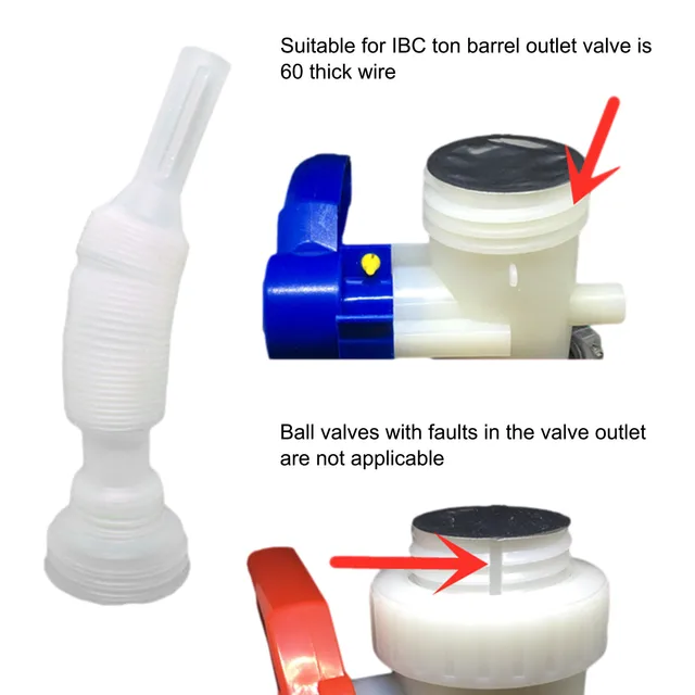 Műanyag Hosszabbító Cső Az Ibc 1000 Literes Kémiai Hordó És Karbamid Hordóhoz Való Elterelőcsőhez A Tonnás Hordószelep -Tartozékokhoz - Image 5