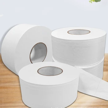 

4 Layer Toilet Paper 1 Roll Good Quality Wood Soft Household Toilet Paper Pulp Rolling Strong Water Absorption Home Cleaning