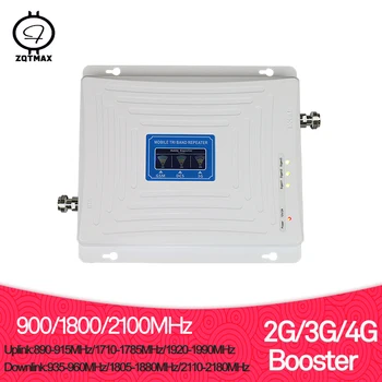 

ZQTMAX 2g 3g 4g signal booster GSM WCDMA UMTS DCS repeater 900 1800 2100 LTE Cellular signal Amplifier 70dB