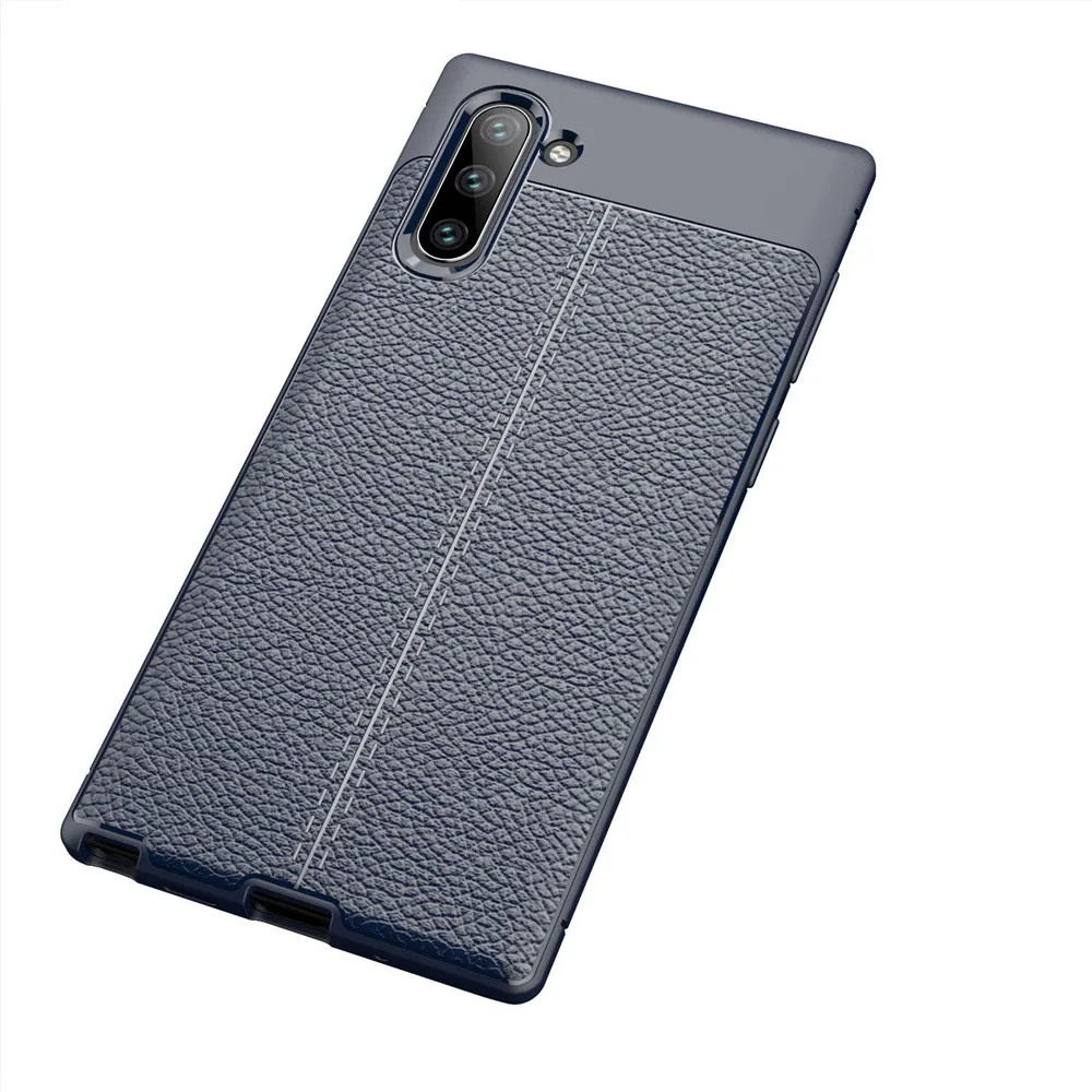 Чехол для samsung Galaxy Note 10 Pro Note10 Plus чехол Роскошный мягкий Силиконовый ТПУ карбоновый бронированный чехол бампер coque