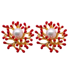 Женская Брошь в виде цветка, 13 мм, белый пресноводный жемчуг, брошь, Подарок на годовщину 2