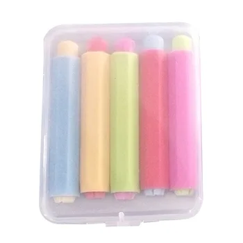 

5pcs Health School Office Teacher Children Protective Storage Adjustable Non-toxic Chalk Holder Colourful Clip Stationery