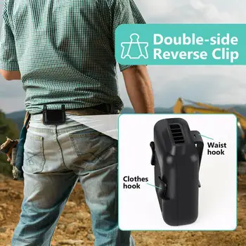 

Mini Wearable Fan Strong Wind Personal Portable Fan For Outdoor Battery Fishing Recharging USB Air Cooler Sports O8R6