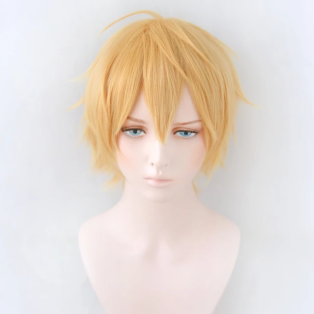 Anime Chainsaw Man Denji Cosplay Wig Short Golden Heat Resistant Hair  Halloween Party Role Play Wigs + Wig Cap - AliExpress