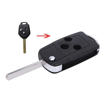 

Modified 3 Button Flip Car Key Case Shell for Subaru Forester Outback XV Legacy Folding Remote Key Cover Upgrade Style