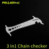 Risk RL305 3 in 1 Bike Bicycle Chain Checker Wear Indicator Chain Hook Bolt Measurement For 8 9 10 11 Speeds Stainless Steel ► Photo 1/6
