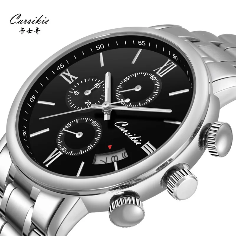 

Carsikie karsiqi Genuine Product Brand MEN'S Watch Trend Business Three-Eyed Six-pin Multi-functional Quartz Watch