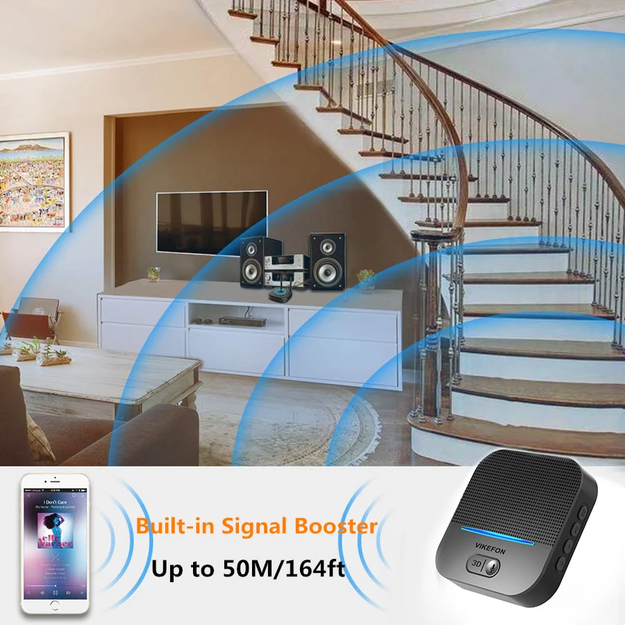 QCC3008 чип Bluetooth RCA приемник 5 0 aptX LL с 3D эффектами 50 м Handsfree автомобильный аудио 3 мм